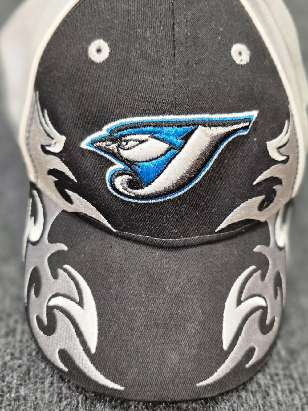 New Era Youth Toronto Blue Jays Hat Black Flame Embroidered Cap One Size 2010  S